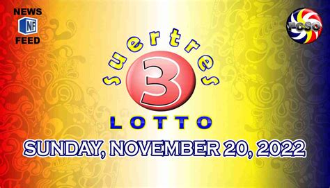 Swertres Result Sunday November Official Pcso Lotto Results