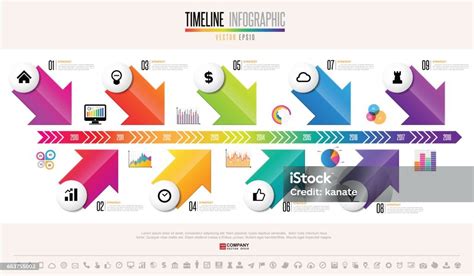 Timeline Infographics Design Template Stock Illustration Download