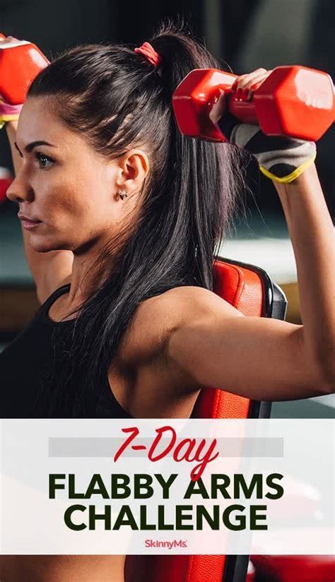 7 Day Flabby Arms Challenge Tone Up Workouts Arm Challenge Exercise