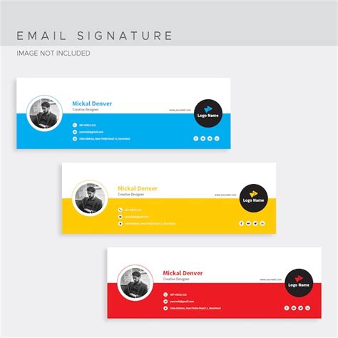 Premium PSD | Email signature template