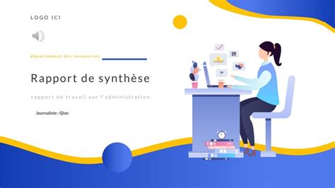 Meilleurs Modèles PowerPoint de Rapport De Travail Administratif