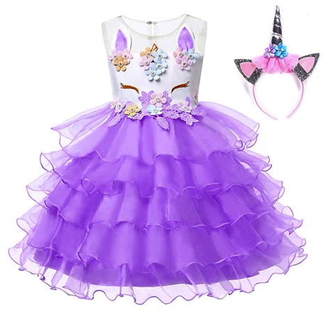 Venta vestidos para niñas unicornio en stock