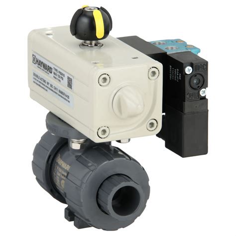 Hayward Flow Control 12 In Pvc Pneumatically Actuated Two Way Ball Valve 802f85