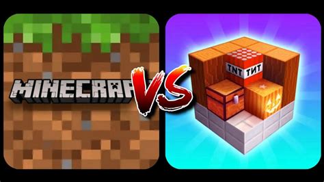 Minecraft Pe Vs Blockman Go Build Your World Youtube