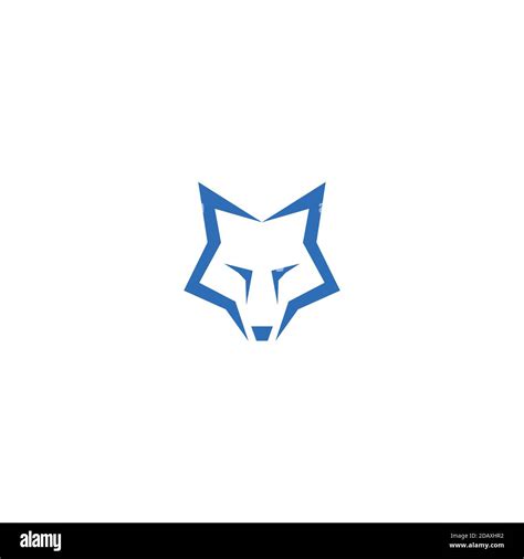 simple fox head logo design Stock Vector Image & Art - Alamy