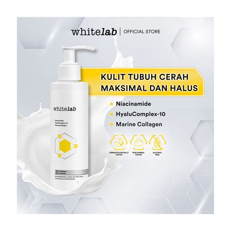 Whitelab Brightening Body Serum Pelembap Pencerah Kulit Badan Dengan