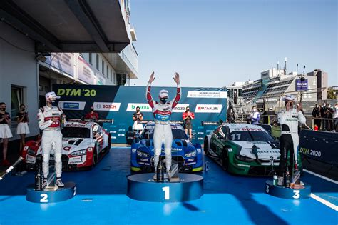 Nervenaufreibend Robin Frijns gewinnt DTM Thriller auf der Nürburgring