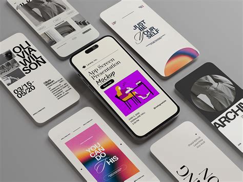 Phone Screen Presentation Mockup Behance