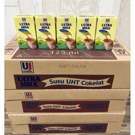 Jual Susu Ultra Milk 125ml 1 Dus Susu Ultra Milk UHT Coklat 1 Dus