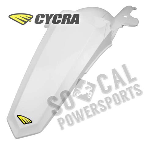 Cycra Powerflow Rear Fender White For Sale Online Ebay