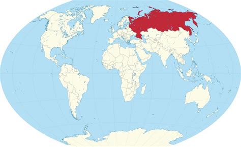 Mapa Mundial De Rusia Rusia En El Mapa Del Mundo Europa Del Este