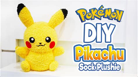 Pokemon Sewing Patterns Diy Pikachu Sock Plushie With Free Pattern Cute Pokemon Tutorial