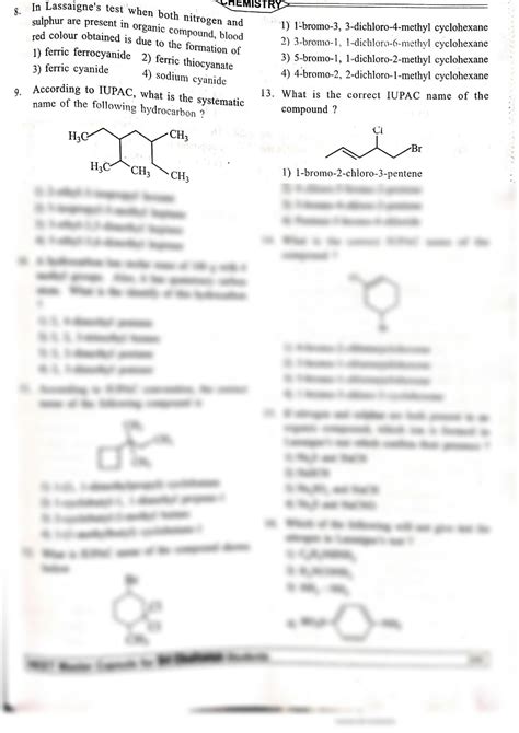 Solution General Organic Chemistry Mcqs Studypool