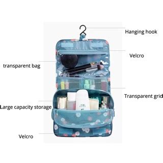 Bolsa Necessaire Porta Maquiagem Higiene Organizador Viagem Shopee Brasil