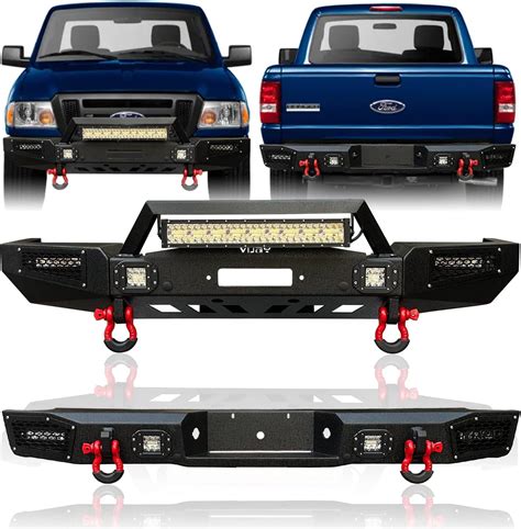 Amazon TIOYAR Front And Rear Bumper Black Texture Compatible With