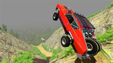 Beamng Drive Insane Down Hill Crashes Youtube