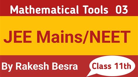 Mathematical Tools Trigonometry Class Th Jee Mains Neet