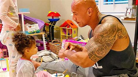 Dwayne The Rock Johnson's daughter Tiana has the best reaction to dad's appearance | HELLO!