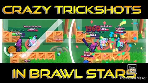 CRAZY Trick Shots And Goals In Brawl Stars YouTube