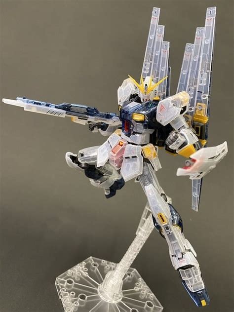 Review Rg Nu Gundam Clear Color Gunjap