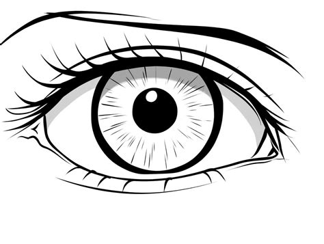 Downloadable Anime Eyes Coloring Page - Coloring Page