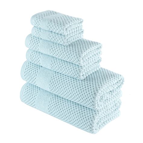 Alexis® Antimicrobial Honeycomb™ 6 Piece Towel Set Flax Alexis