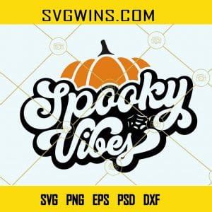 Spooky Vibes Svg Retro Spooky Vibes Svg Spooky Svg Halloween Shirt