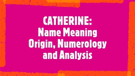 Catherine Name Meaning Origin Analysis Popularity Youtube