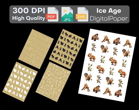 Ice Age Svg Ice Age Png Png Pack Sticker Clipart Instant Etsy España