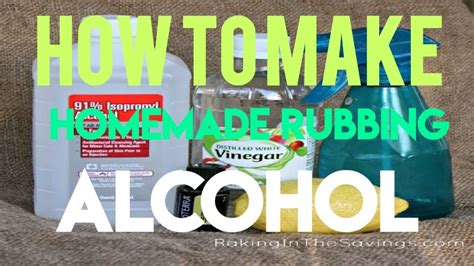 How To Make Homemade Rubbing Alcohol Youtube