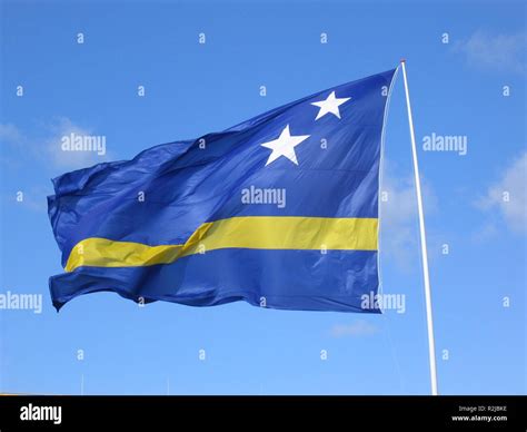 flag of curacao Stock Photo - Alamy