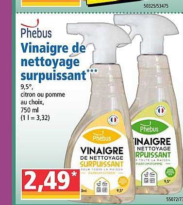 Promo Vinaigre De Nettoyage Surpuissant Phebus Chez Norma Icatalogue Fr