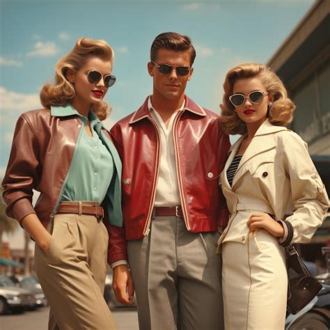 Premium AI Image | 1950s fashion rock 'n' roll style