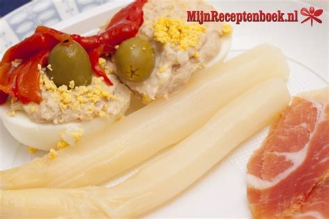 Asperges Met Ham En Ei Recept Mijnreceptenboek Nl