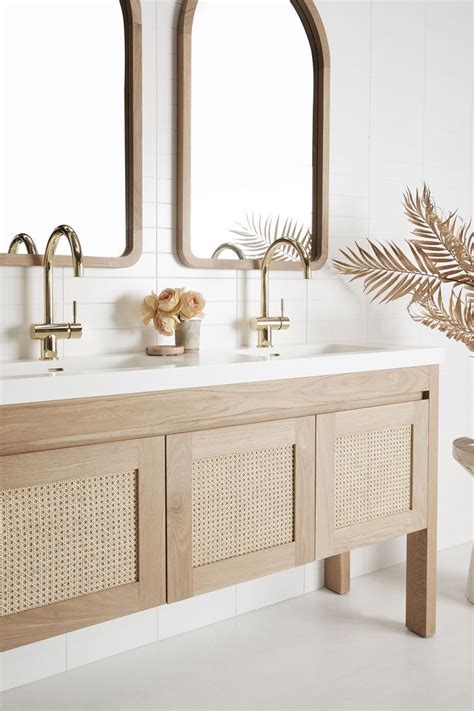 Rattan Timber Bathroom Vanity Bathroom Interior Timber Vanity