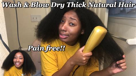 How To Safely Wash And Blow Dry Natural Hair Youtube