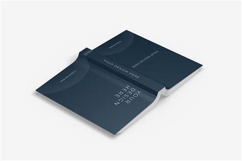 Premium PSD | Realistic upside down soft cover book mockup