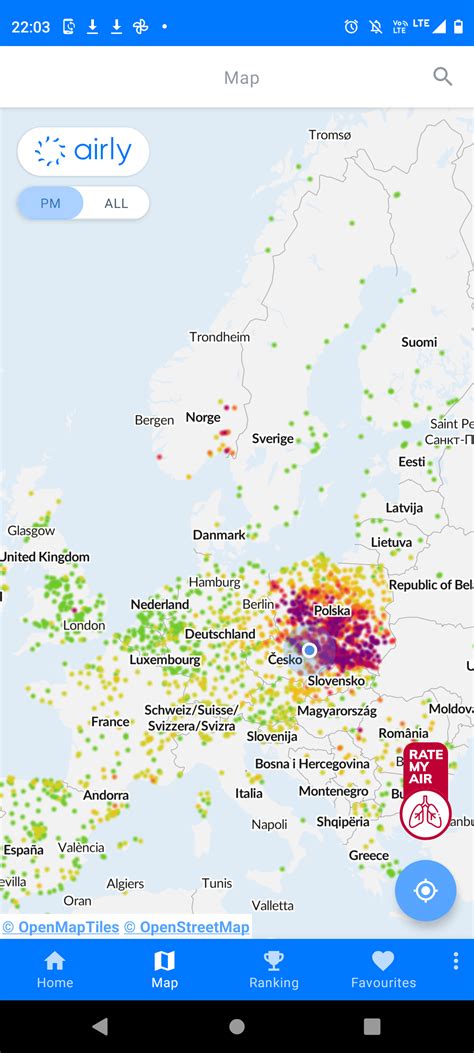 Air quality map of Europe from January 9 : r/MapPorn