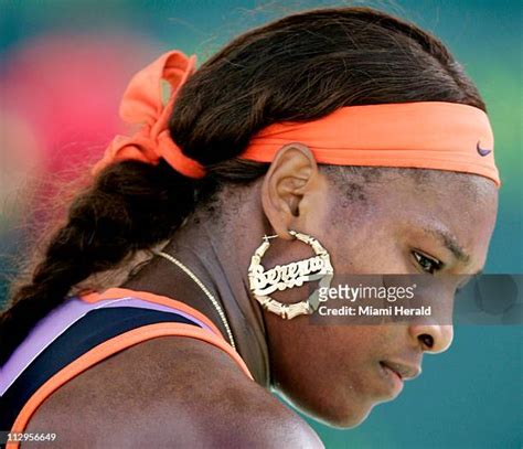 51 Sony Ericsson Open Final Justin Henin Vs Serena Williams Stock