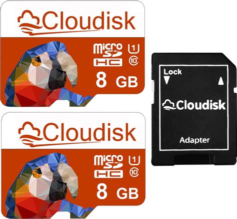 Cloudisk Pack Micro Sd Gb Card Microsd Memory Card Sdhc C U Parrot