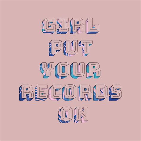 Girl Put Your Records on Art Print Custom Made | Etsy