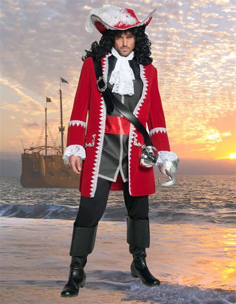 Captain Hook Halloween Costumes for Adults & Kids