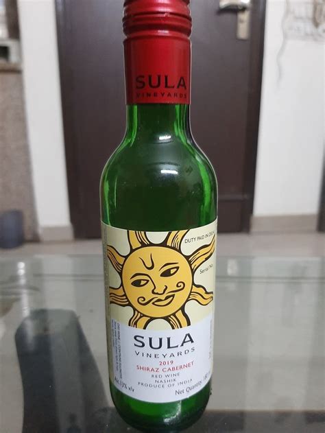 Sula Wine Bottle Rich Red Wine