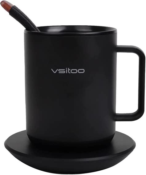 Vsitoo S Temperature Control Smart Mug With Lid Coffee Mug Warmer