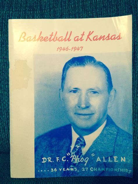 Kansas Jayhawks 1946 47 Basketball Media Guide Phog Allen Darkohume Free Download Borrow