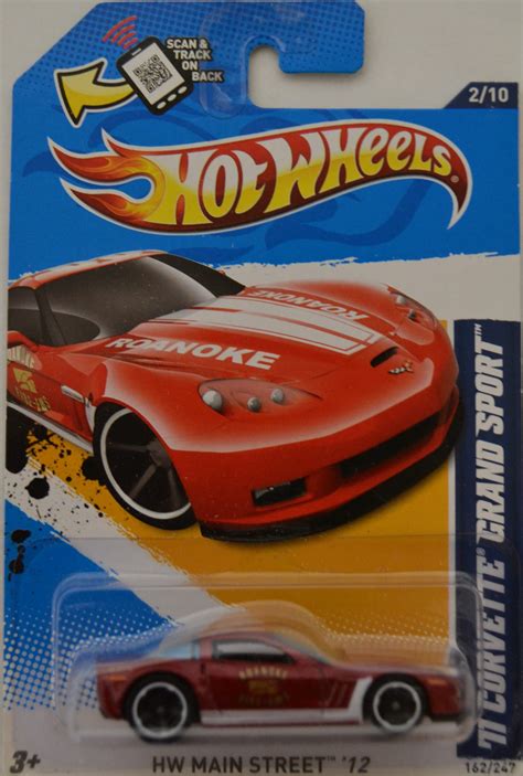 Red 11 Corvette Grand Sport Hot Wheels HW Main Street 12 Series 1:64 ...