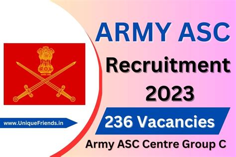 Army Asc Centre Group C Recruitment Offline Form For Posts