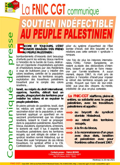 Soutien Ind Fectible Au Peuple Palestinien Coordination Nationale Des