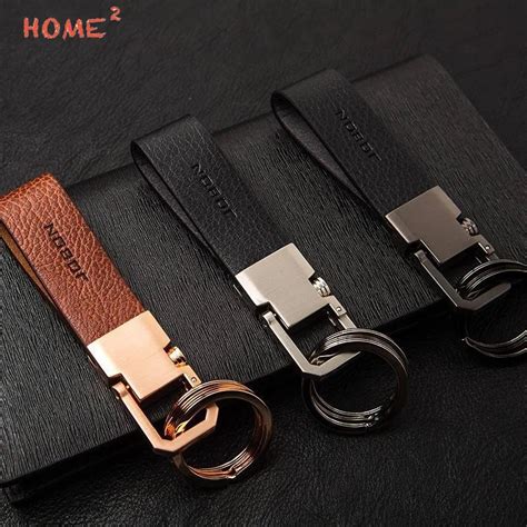 High End Car Leather Keychain Auto Upscale Men Keyring For Subaru Mazda