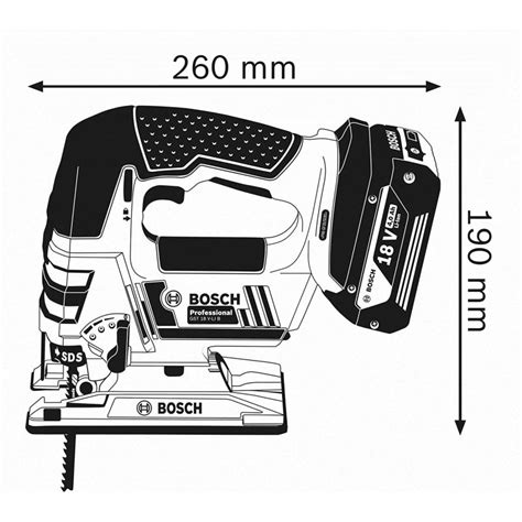 Bosch GST 18V LI B Professional Sierra de Calar a Batería 2700rpm